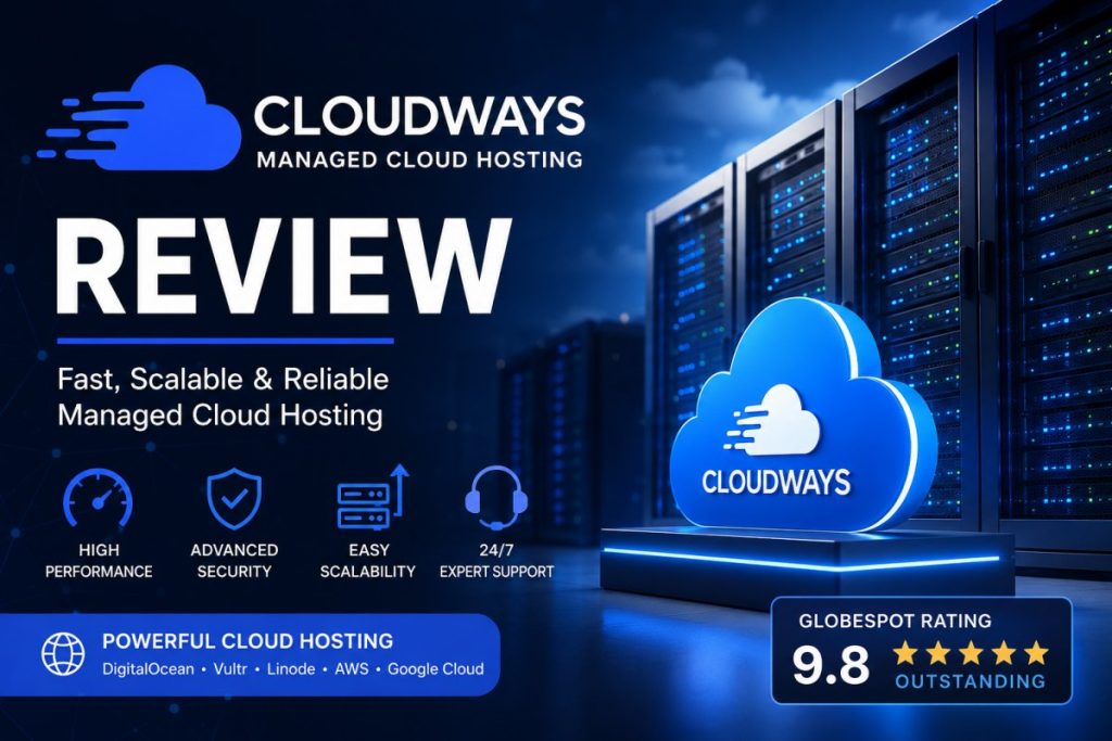 Cloudways Review featuring managed cloud hosting infrastructure