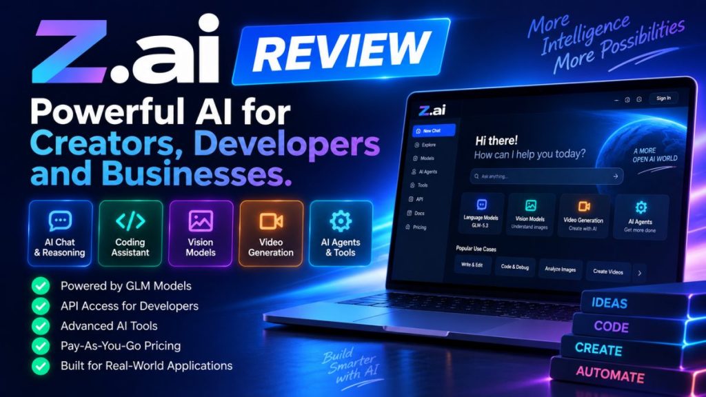 Z.ai review - GLM AI platform for chat, coding and developers